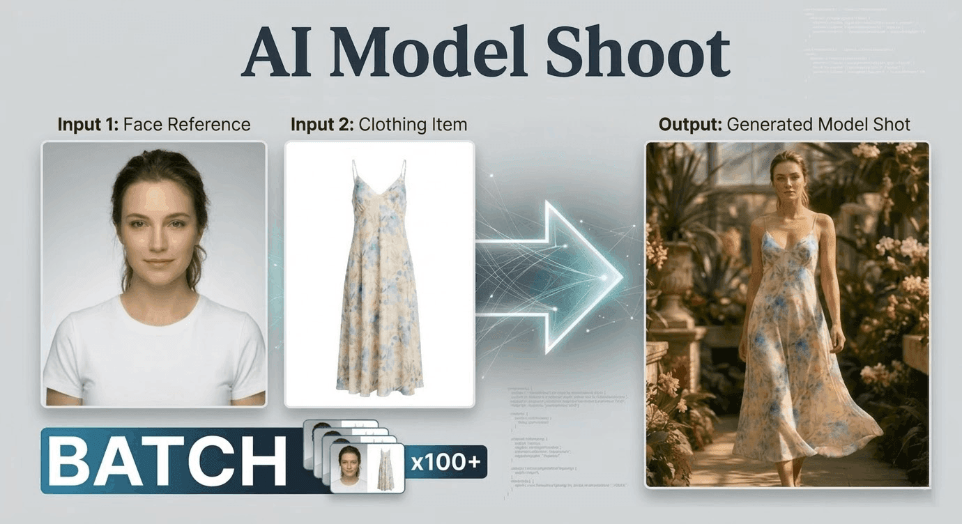 AI 模特拍摄